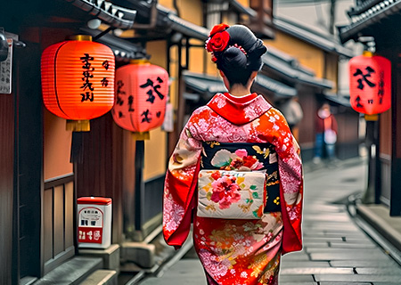 【雪妝平安京】京藝妓迎賓．水墨嵐山渡月橋．千年上賀茂神社．宇治綠茶古街．樂遊環球影城－京阪５日